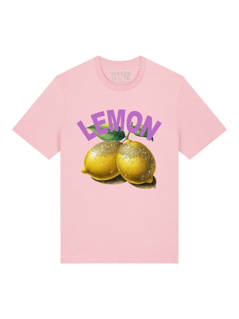 Regular T-shirt Curve Fucci Lemon - Cotton Pink